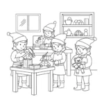 coloriage Noël à imprimer pour enfant de 10 ans