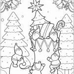 coloriage Noël pour enfant de 4 ans