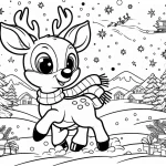 image de coloriage Noël pour enfant