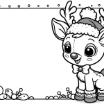 coloriage Noël à imprimer pour enfant de 2 ans