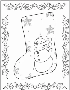 coloriage Noël à imprimer a4