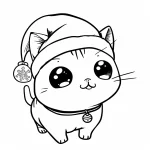 coloriage Noël et découpage à imprimer