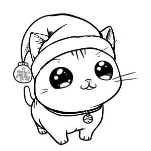 coloriage Noël et découpage à imprimer