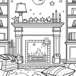 coloriage Noël et découpage à imprimer