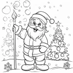 coloriage Noël pour enfant de 3 ans