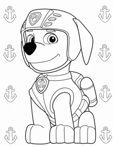 coloriage Pat Patrouille educatif pour enfant