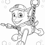 coloriage Pat Patrouille à imprimer kawaii