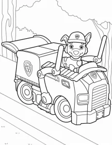 coloriage Pat Patrouille à imprimer a4