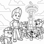 coloriage Pat Patrouille pour enfants a imprimer gratuit
