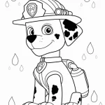 coloriage Pat Patrouille a imprimer pour enfant de 4 ans