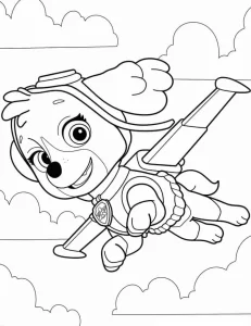 coloriage Pat Patrouille pour enfant de 10 ans