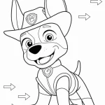 coloriage Pat Patrouille à imprimer pour enfant de 2 ans