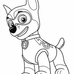 coloriage Pat Patrouille pour enfant de 6 ans