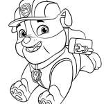 coloriage Pat Patrouille pour enfant de 4 ans