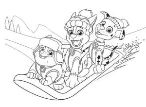 coloriage Pat Patrouille pour enfants a imprimer