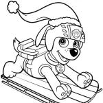 coloriage Pat Patrouille pour enfant de 2 ans