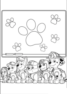 imprimer coloriage Pat Patrouille