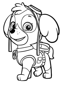 coloriage Pat Patrouille de pour enfants