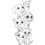 coloriage Pat Patrouille à imprimer pour enfant de 9 ans