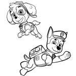 coloriage Pat Patrouille pour enfant de 7 ans