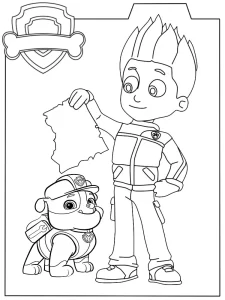 coloriage Pat Patrouille pour enfants a imprimer