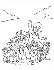 télécharger coloriage Pat Patrouille gratuit