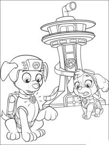 coloriage Pat Patrouille pour enfants à télécharger