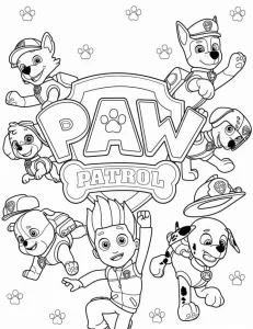 coloriage Pat Patrouille à imprimer