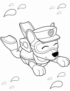coloriage Pat Patrouille pour enfants a imprimer