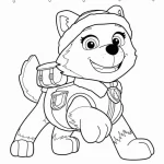coloriage Pat Patrouille à imprimer pour enfant de 8 ans