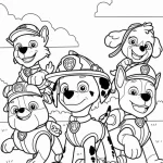 coloriage Pat Patrouille educatif pour enfant
