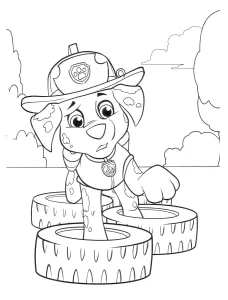 coloriage Pat Patrouille pour enfant de 10 ans