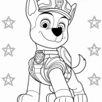 image de coloriage Pat Patrouille pour enfant