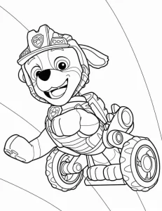 coloriage Pat Patrouille pour enfant de à imprimer
