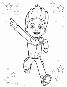coloriage Pat Patrouille pour enfant de 3 ans