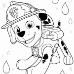 coloriage Pat Patrouille à imprimer pour enfant de 6 ans