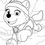 coloriage Pat Patrouille et decoupage a imprimer gratuit