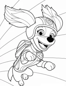 coloriage Pat Patrouille et decoupage a imprimer gratuit