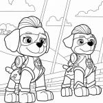 coloriage Pat Patrouille pour enfant de 3 ans