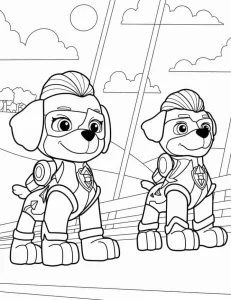 coloriage Pat Patrouille pour enfant de 3 ans