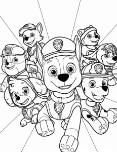 coloriage Pat Patrouille gratuit pour enfants