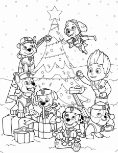 coloriage Pat Patrouille de pour enfants