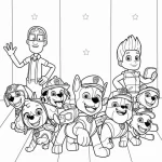 coloriage Pat Patrouille pour enfant de 2 ans