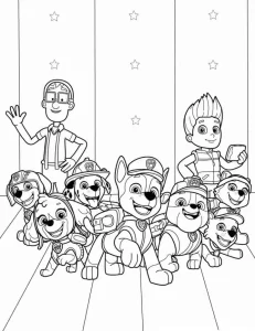 coloriage Pat Patrouille pour enfant de 2 ans