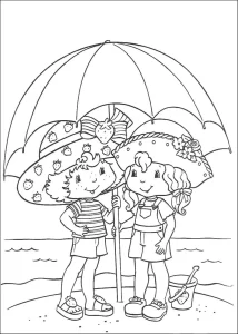 coloriage Plage à imprimer pour enfant de 8 ans