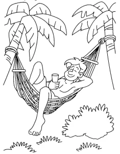 coloriage Plage gratuit a imprimer