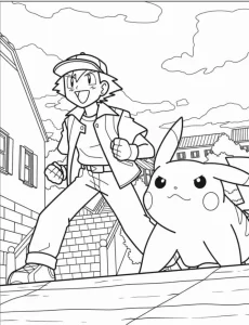 coloriage Pokemon à imprimer pour enfant de 6 ans