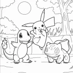 image pour coloriage Pokemon enfant