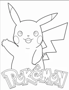 coloriage Pokemon à imprimer pour enfant de 8 ans
