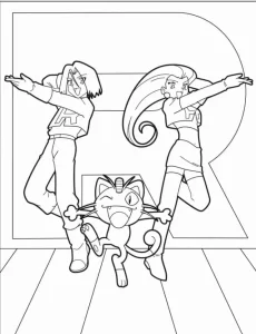 coloriage Pokemon à imprimer pour enfant de 4 ans